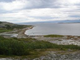 View NE across Lakselv fjord