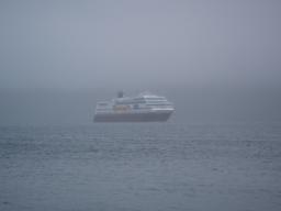 The Hurtigruten arrives