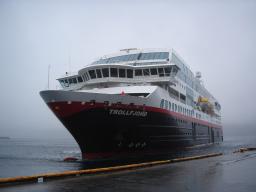 The Hurtigruten docks