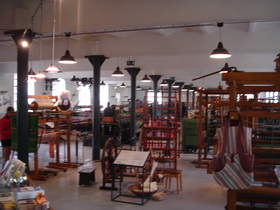 Forst, Weaving Museum, Large Carding Machine<br>Forst, Webereimuseum