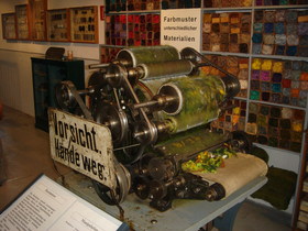 Forst, Weaving Museum, Spinning Machine<br>Forst, Webereimuseum