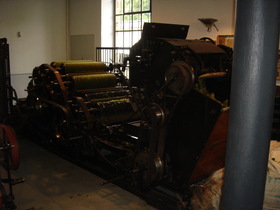 Forst, Weaving Museum, Cording Machine<br>Forst, Webereimuseum