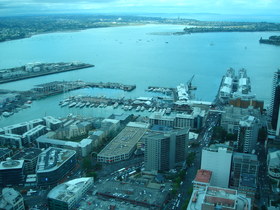Auckland: view from Sky Tower