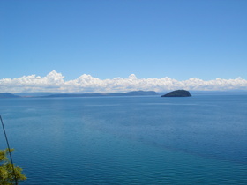 Mission Bay: view of Lake Taupo