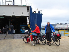Wellington: boarding the ferry to Picton