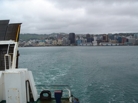 Ferry to Picton: view of Wellington