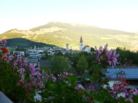 View from hotel balcony, Laatsch<br>Blick vom Hotelbalkon, Laatsch