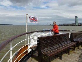 Mersey Ferry: view up-river