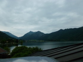 View over the Schliersee<br> from our Hotel Balcony