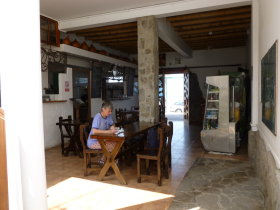 Hostal Naylamp, Huanchaco: The Dining and Entrance Area