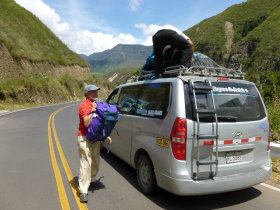 The Turnoff to Cocachimba and Gocta Falls<br>Unloading the Rucksacks