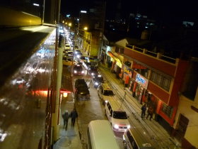 Huancayo: View from Hotel Window of Puno Road