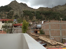 Huancavelica: rooftop view from our hotel