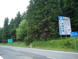 Czech/Polish border at Harrachov-Jakuszyce