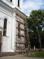 Church scaffolding in Birzai
