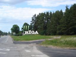 Entering Riga