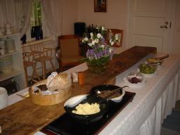 Hotel Utajärvi, elk stew for evening meal