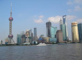 Pudong District of Shanghai, seen from The Bund