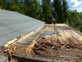 Removal of Rotten Wood above Verandah