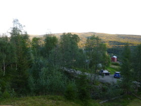 Evening View of Vollfjellet from Verandah